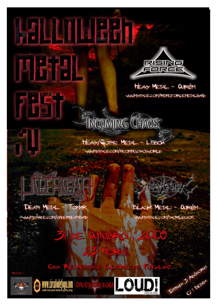 31.10.2009 - HMF IV - Incoming Chaos , Rising Force, Sacrilegion & Underneath - Fungalvaz ( Torres Novas ) Halloween_metal_fest_iv_a31